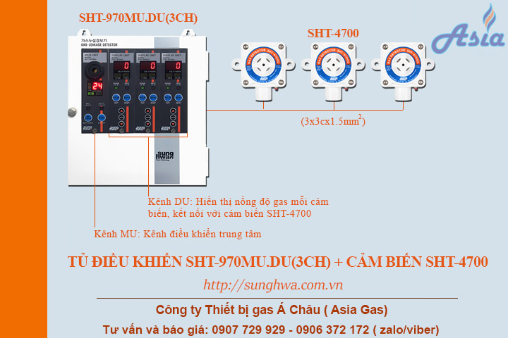 Đầu báo LNG CNG LPG SHT-4700
