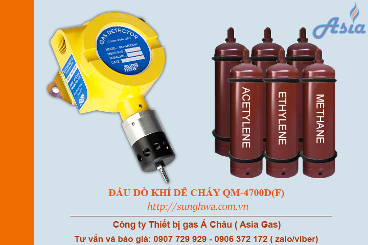 Sensor cảm biến báo rò khí Hydro, Metan, Axetylen, Etylen